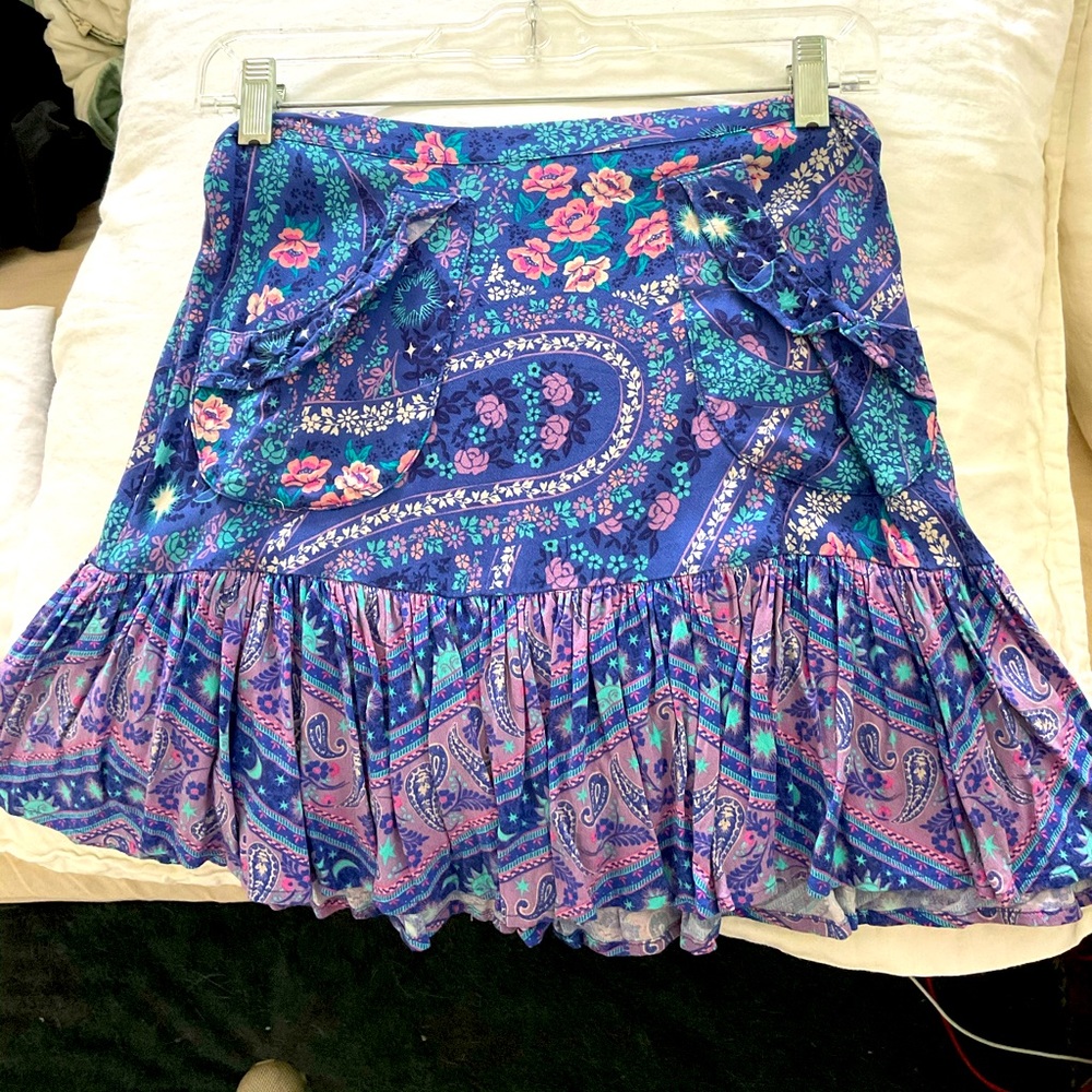 Spell & the Gypsy City Lights Mini Skirt Indigo